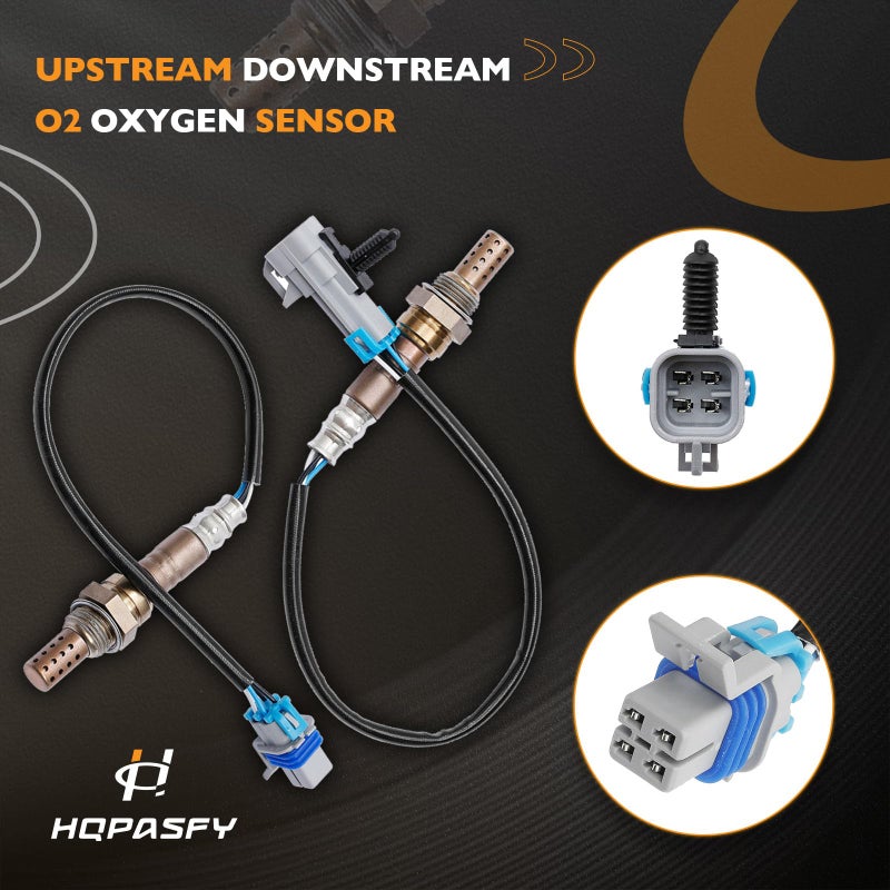 HQPASFY O2 Oxygen Sensor Upstream Downstream 4Pcs Compatible with Silverado Tahoe Suburban & More Replaces# 234-4668, 234-4256 - Image 5